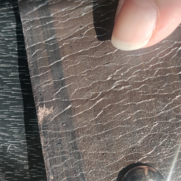 Hand Crafted Black Leather Floral Bracelet - Picture 6 of 6